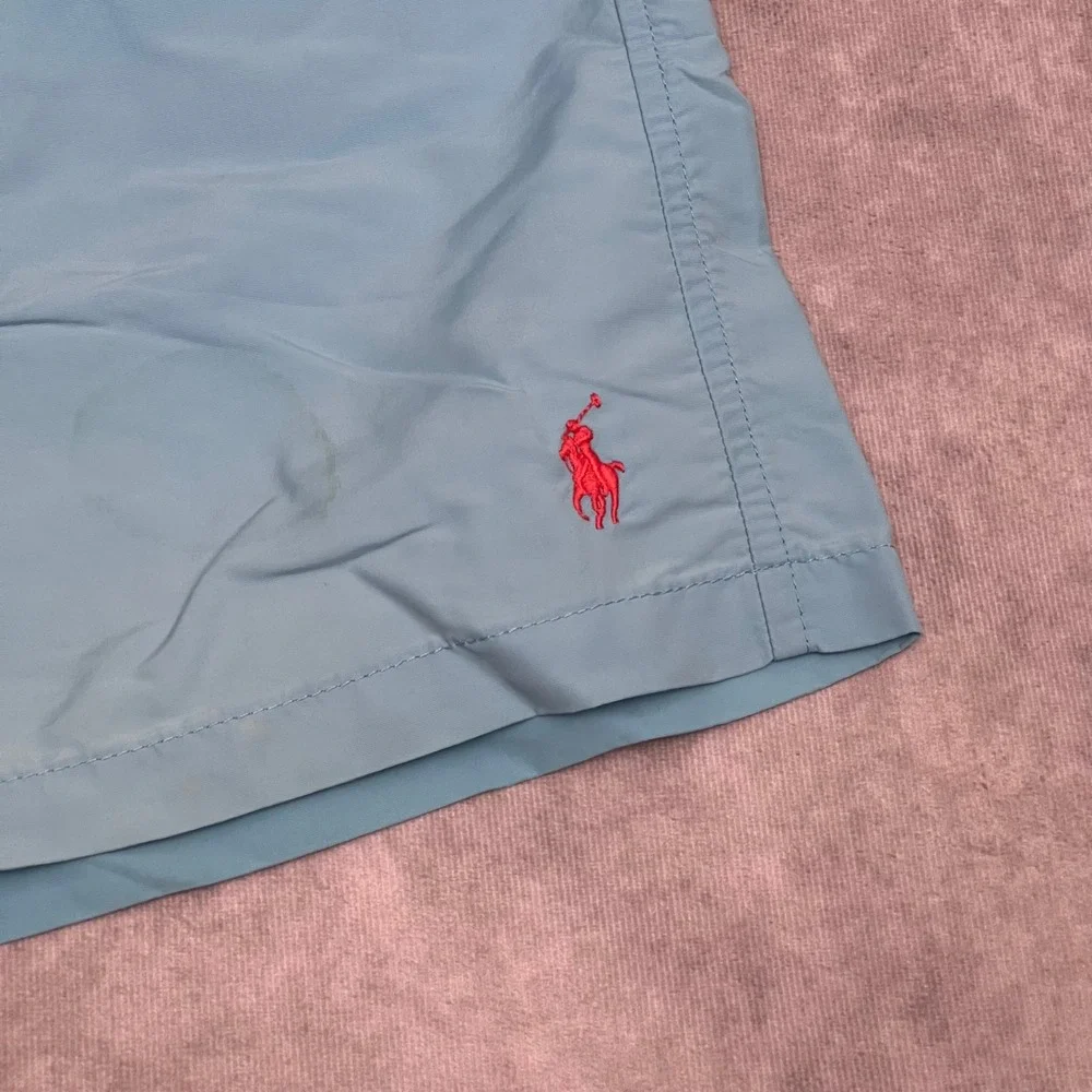 Polo Ralph Lauren Swim Shorts Mens XL Light Blue Excellent Trunks Mesh Lined